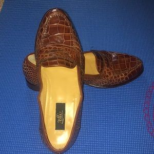 Cognac Alligators Shoes